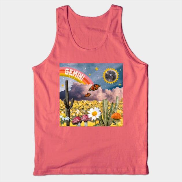 Gemini Collage Tank Top by Doodle by Meg